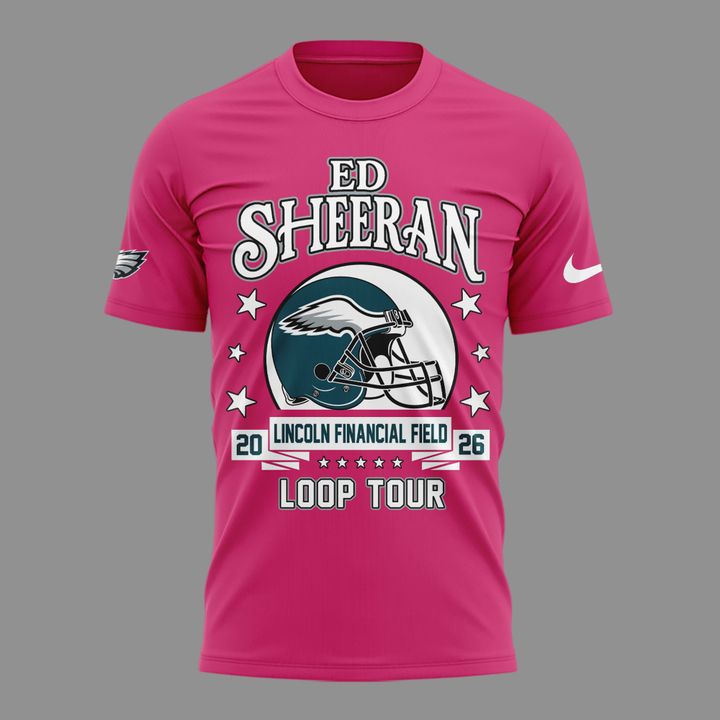 Ed Sheeran - Loop Tour 2026 x Philadelphia Eagles Mascots T-Shirt