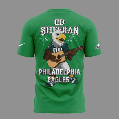 Ed Sheeran - Loop Tour 2026 x Philadelphia Eagles Mascots T-Shirt