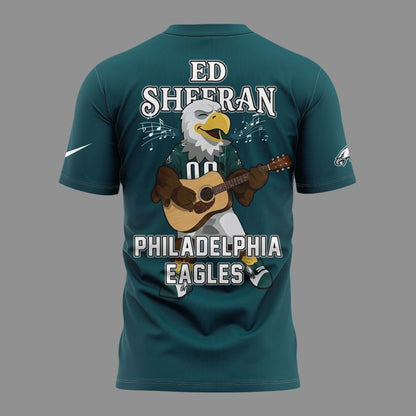 Ed Sheeran - Loop Tour 2026 x Philadelphia Eagles Mascots T-Shirt