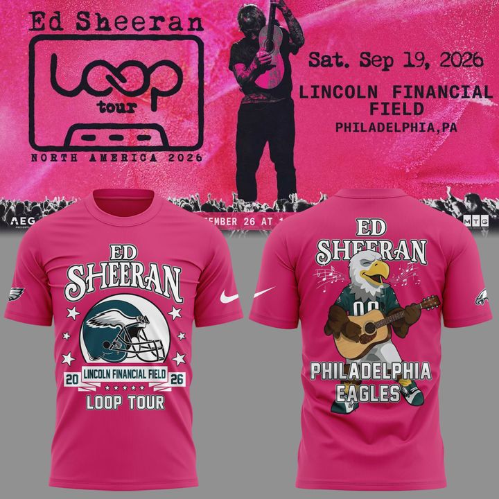 Perfect Shirt Ed Sheeran - Loop Tour 2026 x Philadelphia Eagles Mascots T-Shirt