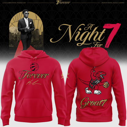 Limited Edition Toronto Raptors Kyle Lowry Groat7 Red Hoodie 2026