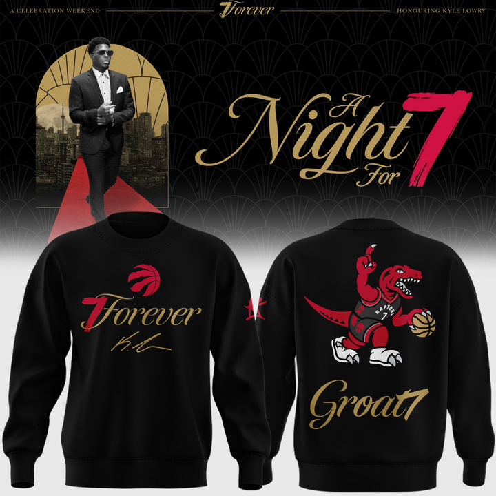 Limited Edition Toronto Raptors Kyle Lowry Groat7 Black Sweatshirt 2026