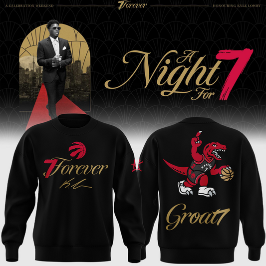 Limited Edition Toronto Raptors Kyle Lowry Groat7 Black Sweatshirt 2026