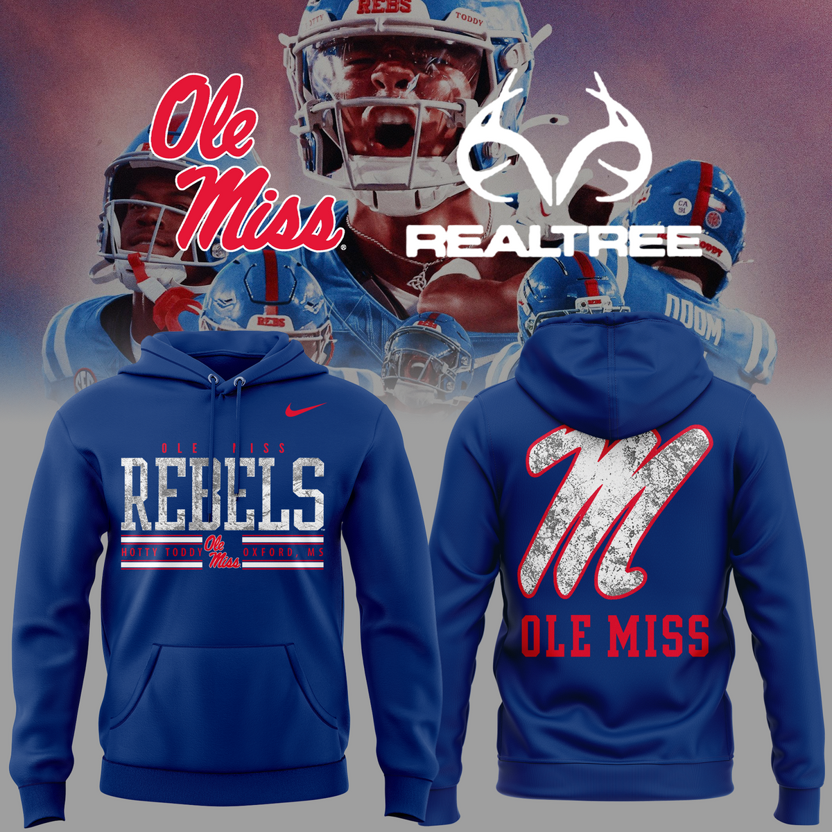 01.Ole Miss Football X Realtree 2026 -Hoodie