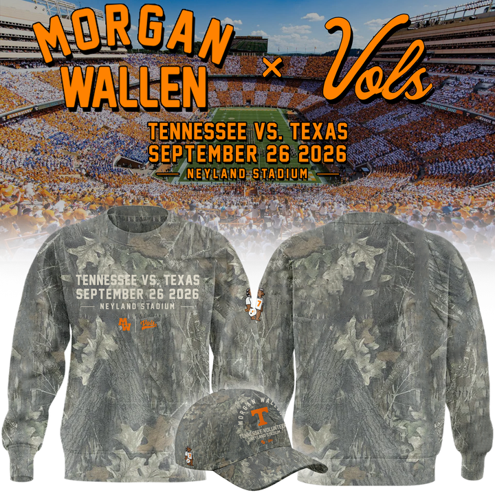 Morgan Wallen x Tennessee Volunteers Camo Event 2026 SWEATSHIRT
