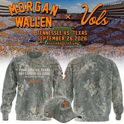 Morgan Wallen x Tennessee Volunteers Camo Event 2026 SWEATSHIRT