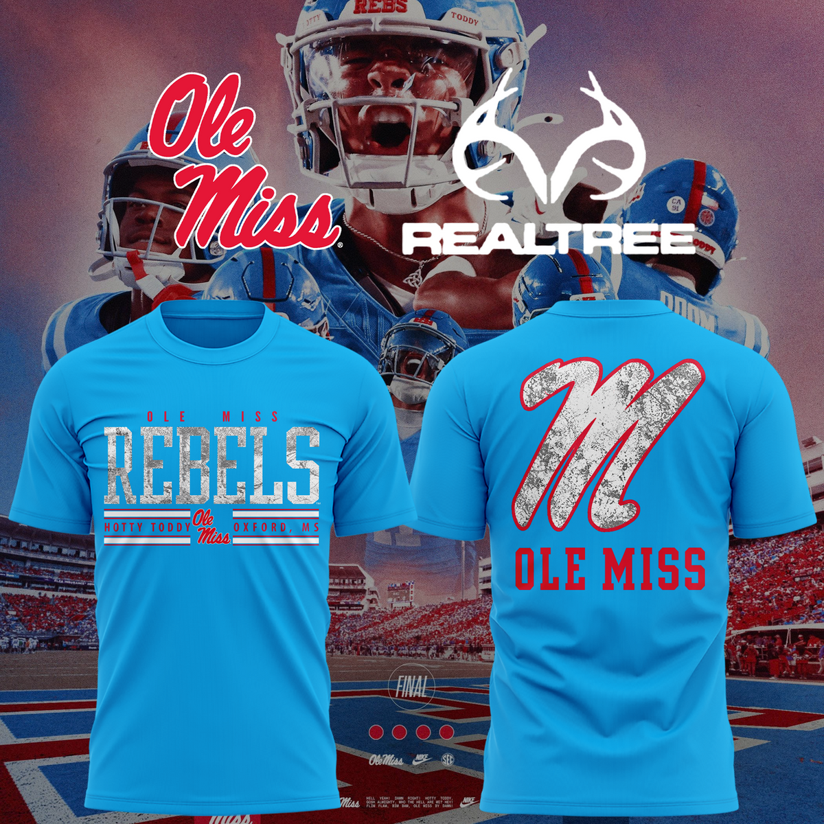 Ole Miss Football X Realtree 2026 - Tshirt