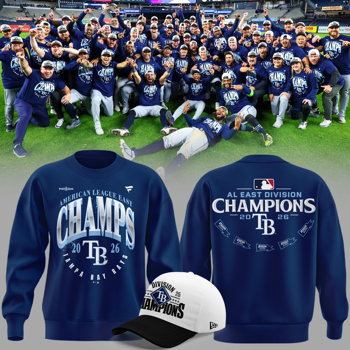 Tampa Bay Rays 2026 AL East Division Champions SWEATSHIRT