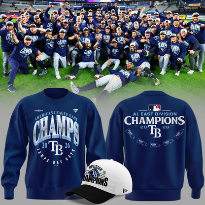 Tampa Bay Rays 2026 AL East Division Champions SWEATSHIRT