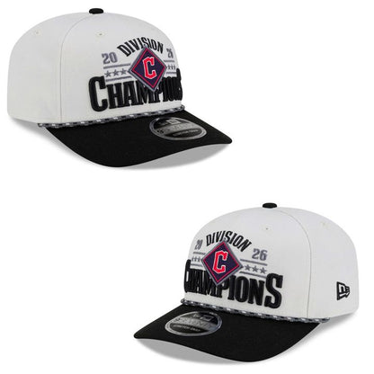 Women's Cleveland Guardians Navy 2026 AL Central Division Champions 3-Peat T-Shirt