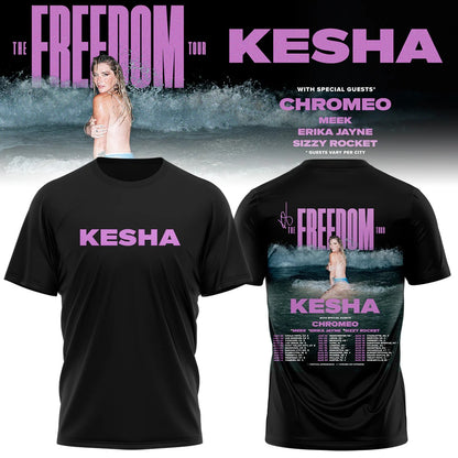 Kesha x The Freedom Tour 2026 Tshirt Limited Edition