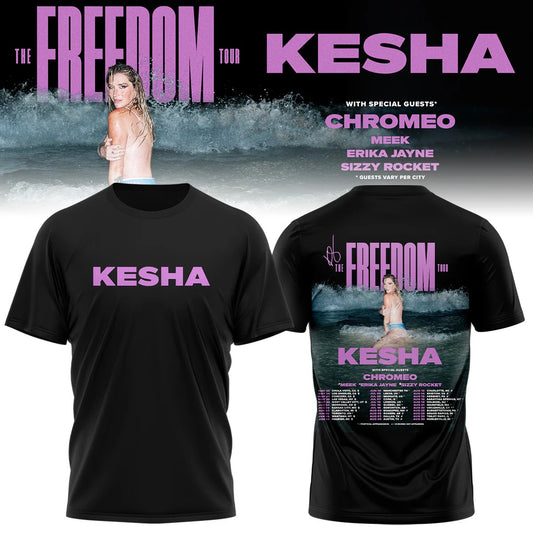 Kesha x The Freedom Tour 2026 Tshirt Limited Edition