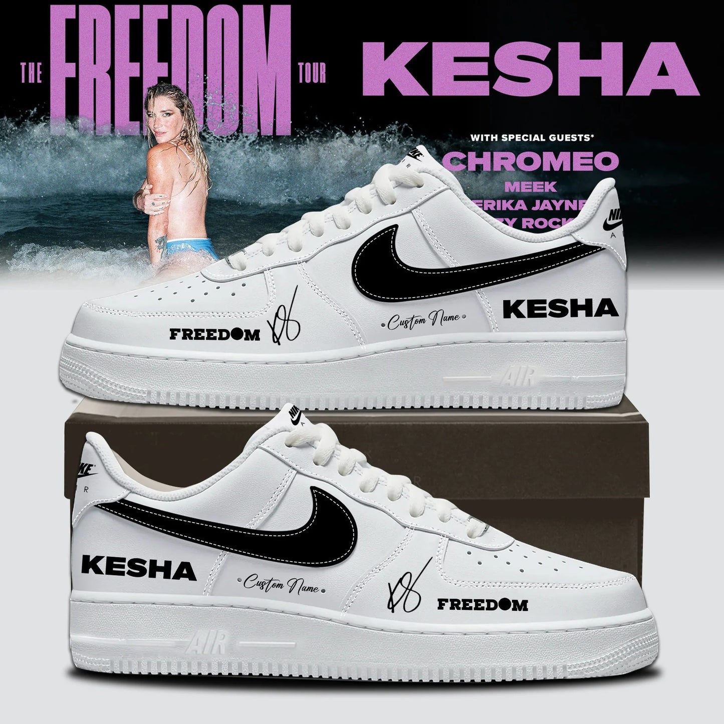 Kesha x The Freedom Tour 2026 Shoes Limited Edition