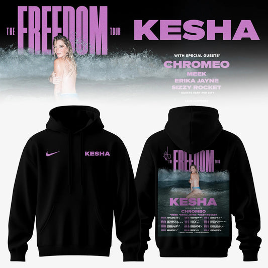 Kesha x The Freedom Tour 2026 Hoodie Limited Edition