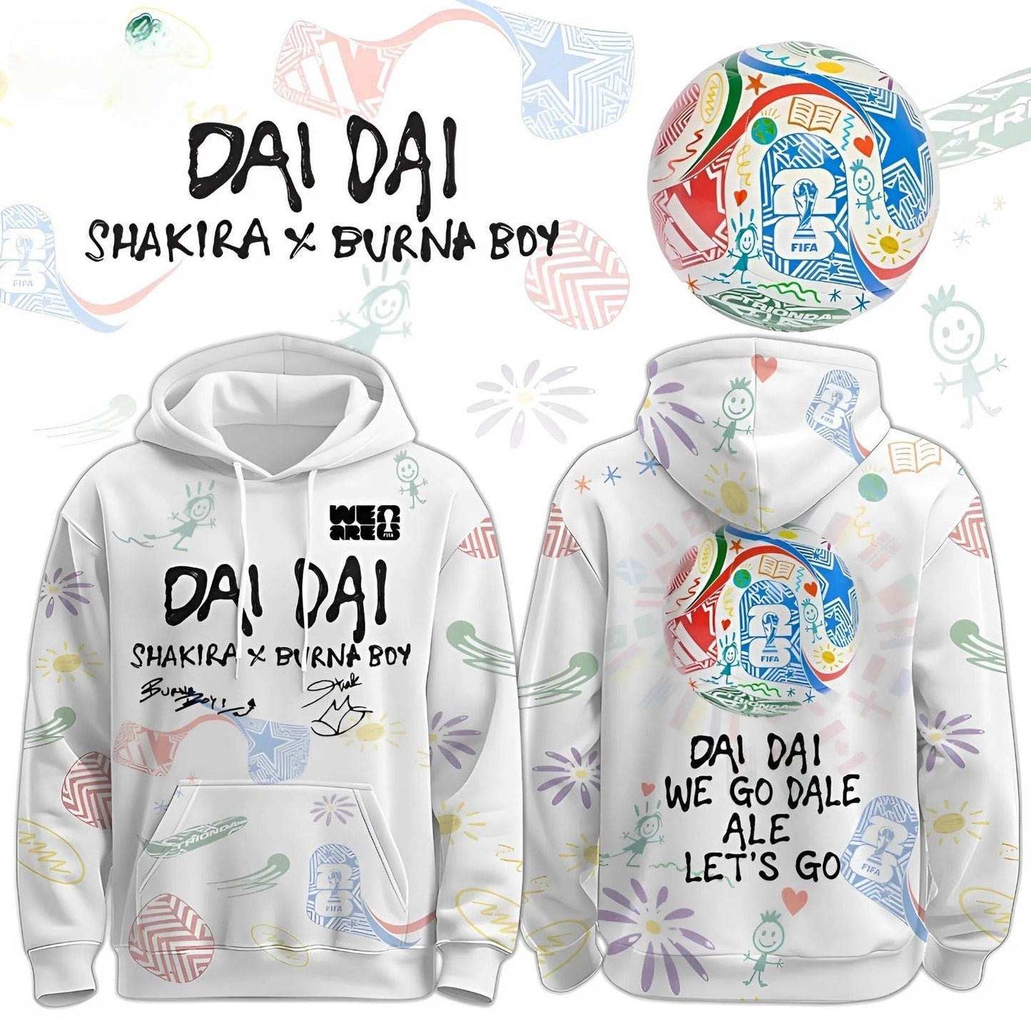 Shakira x Burna Boy x World Cup 2026 “DAI DAI” Limited Edition Hoodie