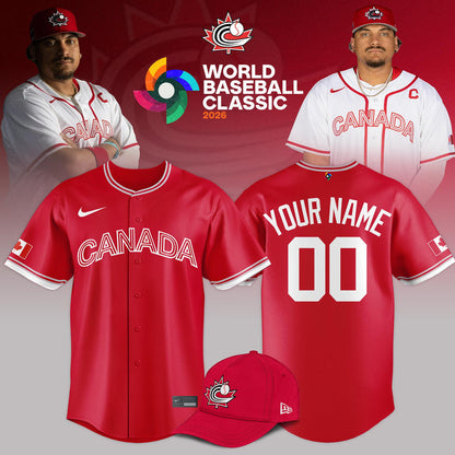 Canada Baseball 2026 World Baseball Classic Custom Jersey – Red