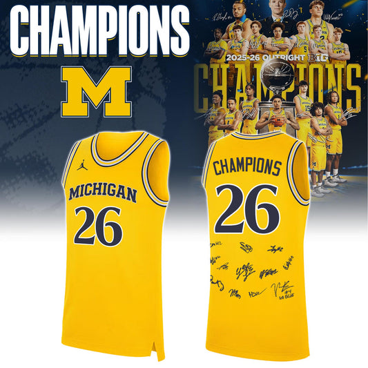MICH Special Basketball Champions 2026 Limited Edition Dark Blue Jersey