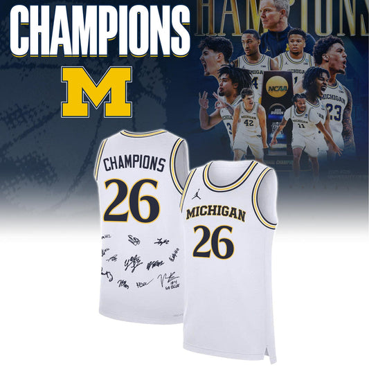 MICH Special Basketball Champions 2026 Limited Edition Dark Blue Jersey