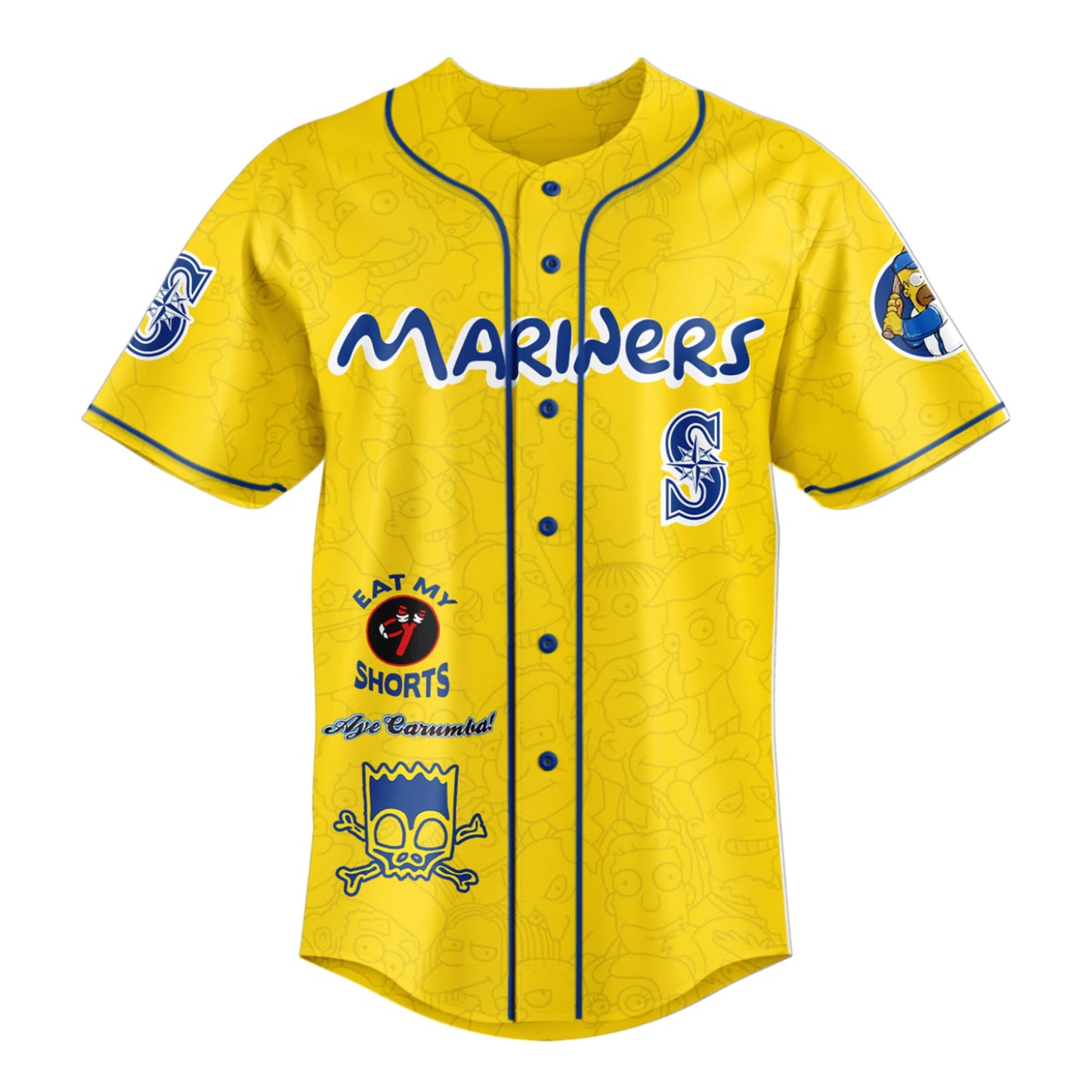 The Simpsons x Seattle Mariners Limited Edition Jersey 2025 Season