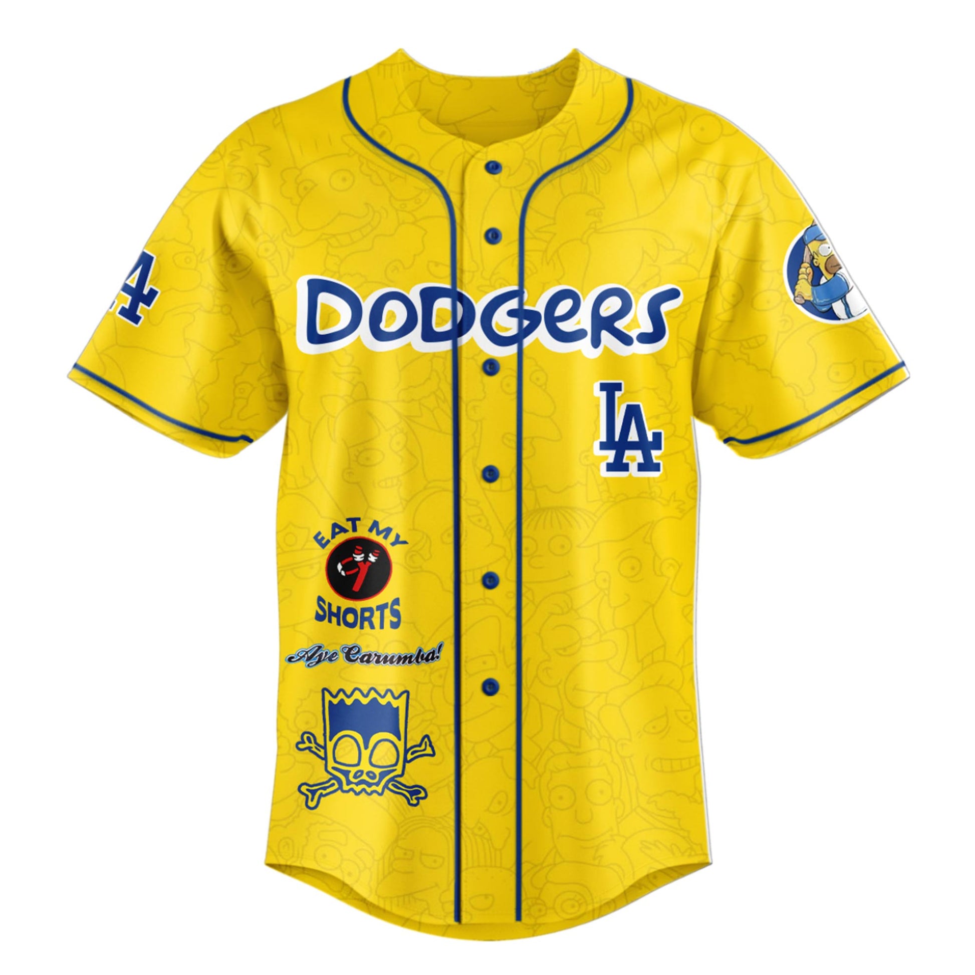 The Simpsons x Los Angeles Dodgers Limited Edition Jersey 2025 Season