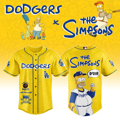 The Simpsons x Los Angeles Dodgers Limited Edition Jersey 2025 Season