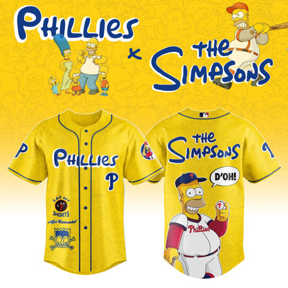 The Simpsons x Philadelphia Phillies Limited Edition Jersey 2025 Season