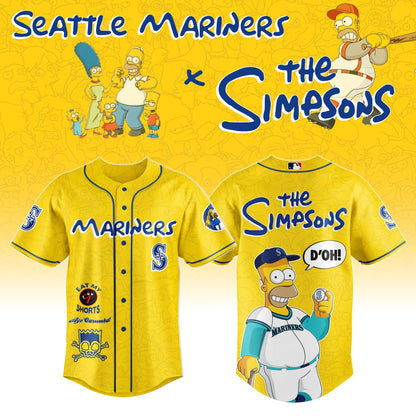 The Simpsons x Seattle Mariners Limited Edition Jersey 2025 Season