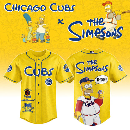 The Simpsons x Chicago Cubs Limited Edition Jersey 2025 Season