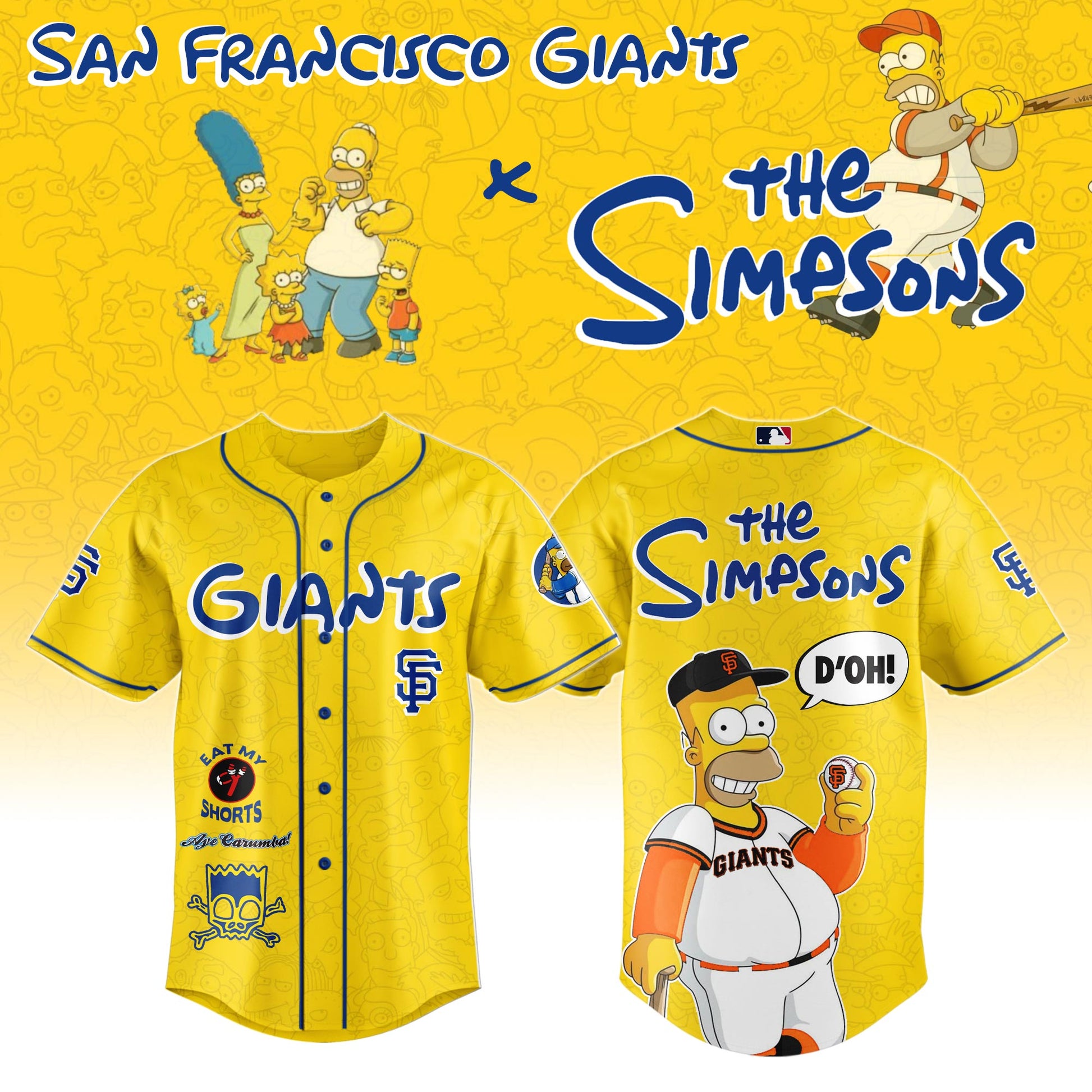 The Simpsons x San Francisco Giants Limited Edition Jersey 2025 Season