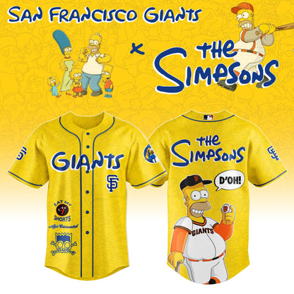The Simpsons x San Francisco Giants Limited Edition Jersey 2025 Season