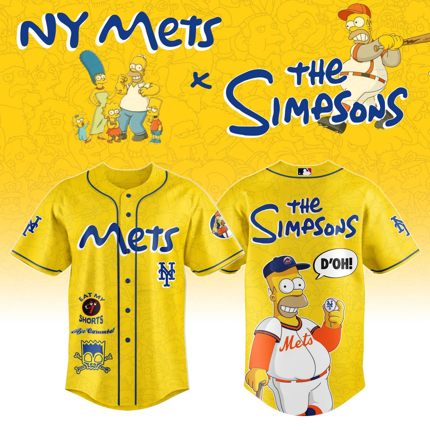 The Simpsons x New York Mets Limited Edition Jersey 2025 Season