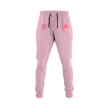 Wear It Pink 2025 - Detroit Lions Breast Cancer Awareness Edition Hoodie