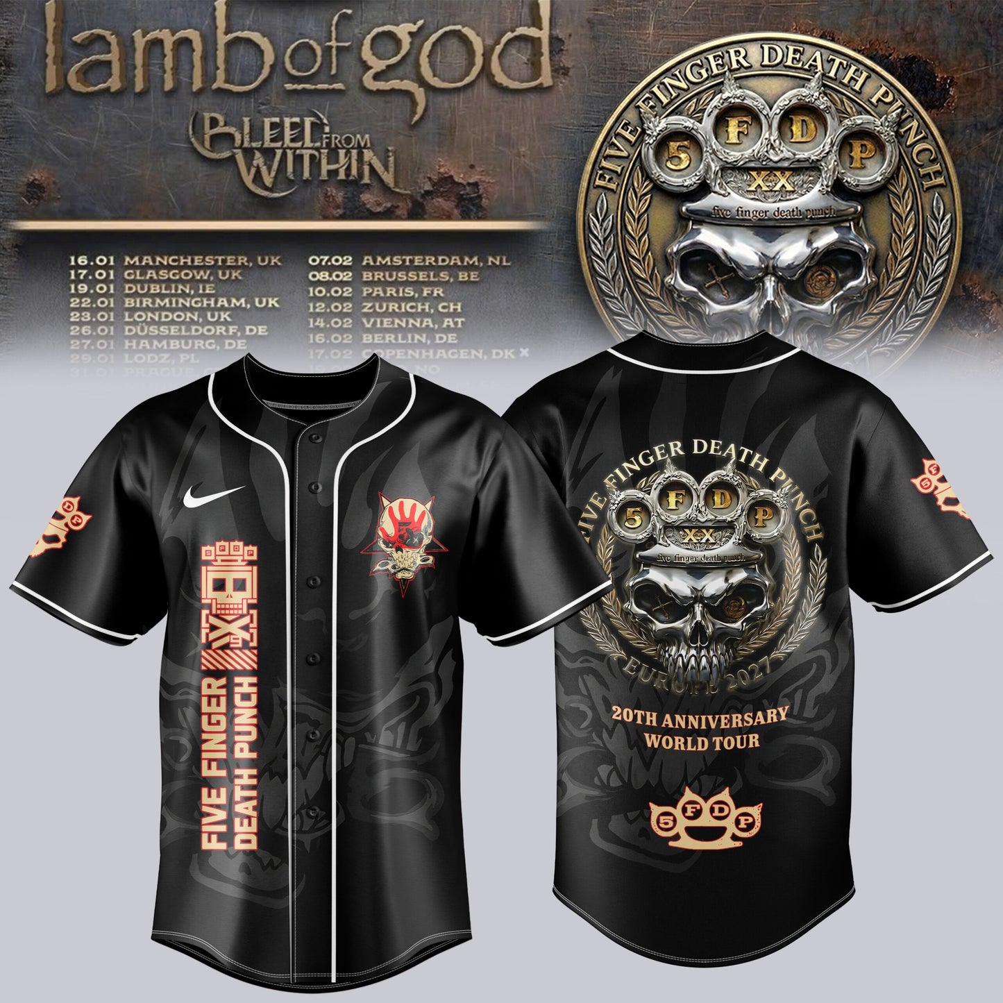 Golden Wreath Skull Jersey Edition