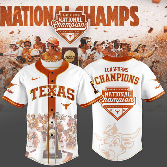 _ Texas Longhorns Back To Back NATIONAL CHAMPIONS Jersey