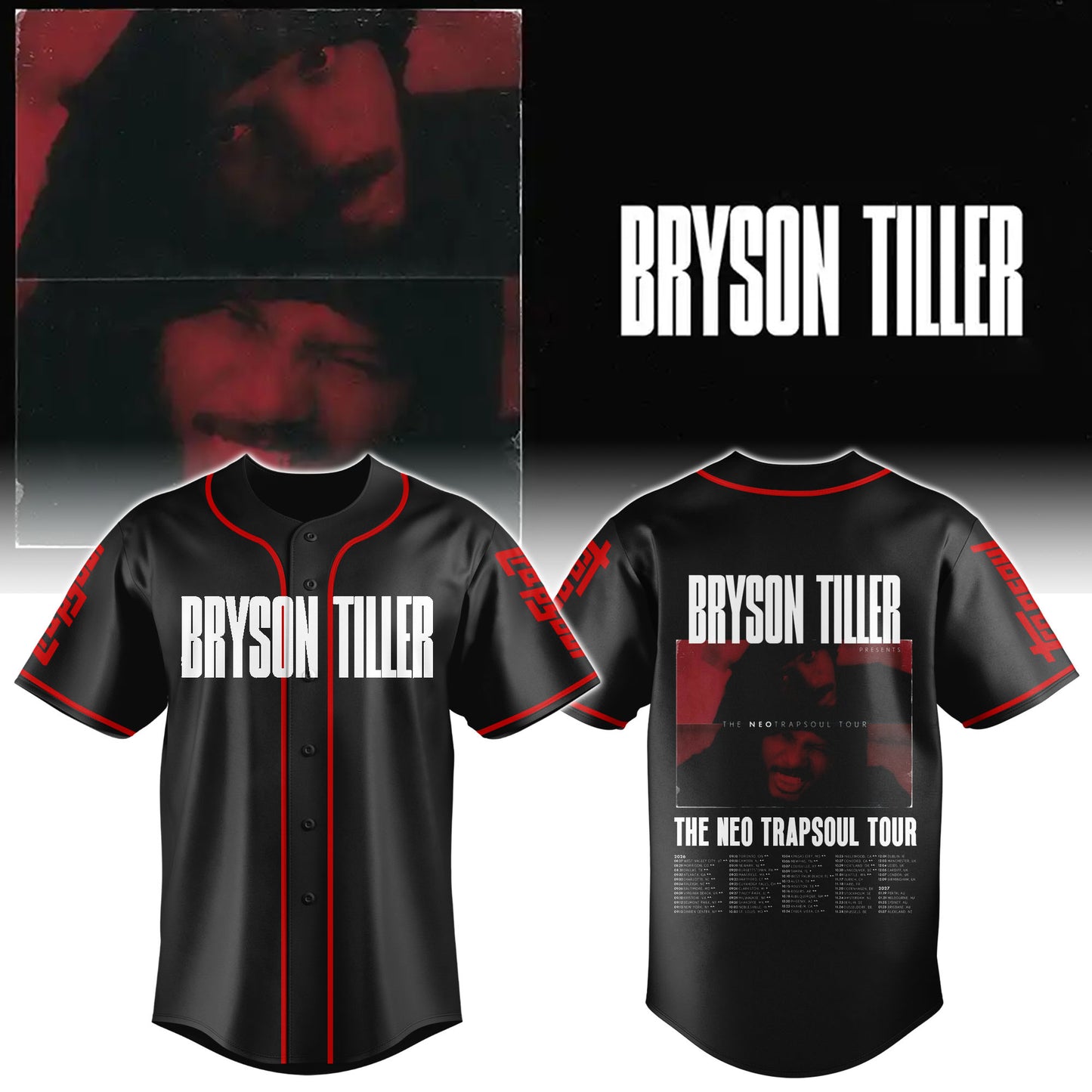 Bryson Tiller The Neo Trapsoul Tour Jersey