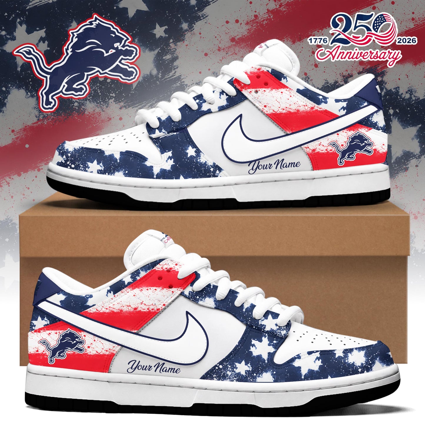 DET Special “United States Semiquincentennial” 2026 Limited Edition Dunk Low