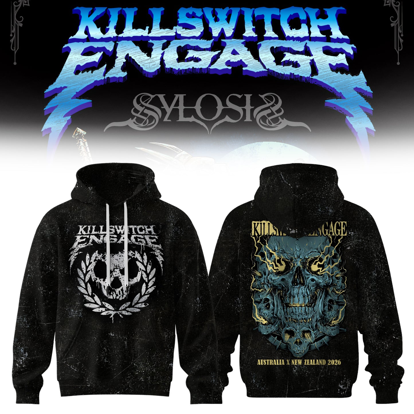 KILLSWITCH ENGAGE AUSTRALIA x NEW ZEALAND HOODIE