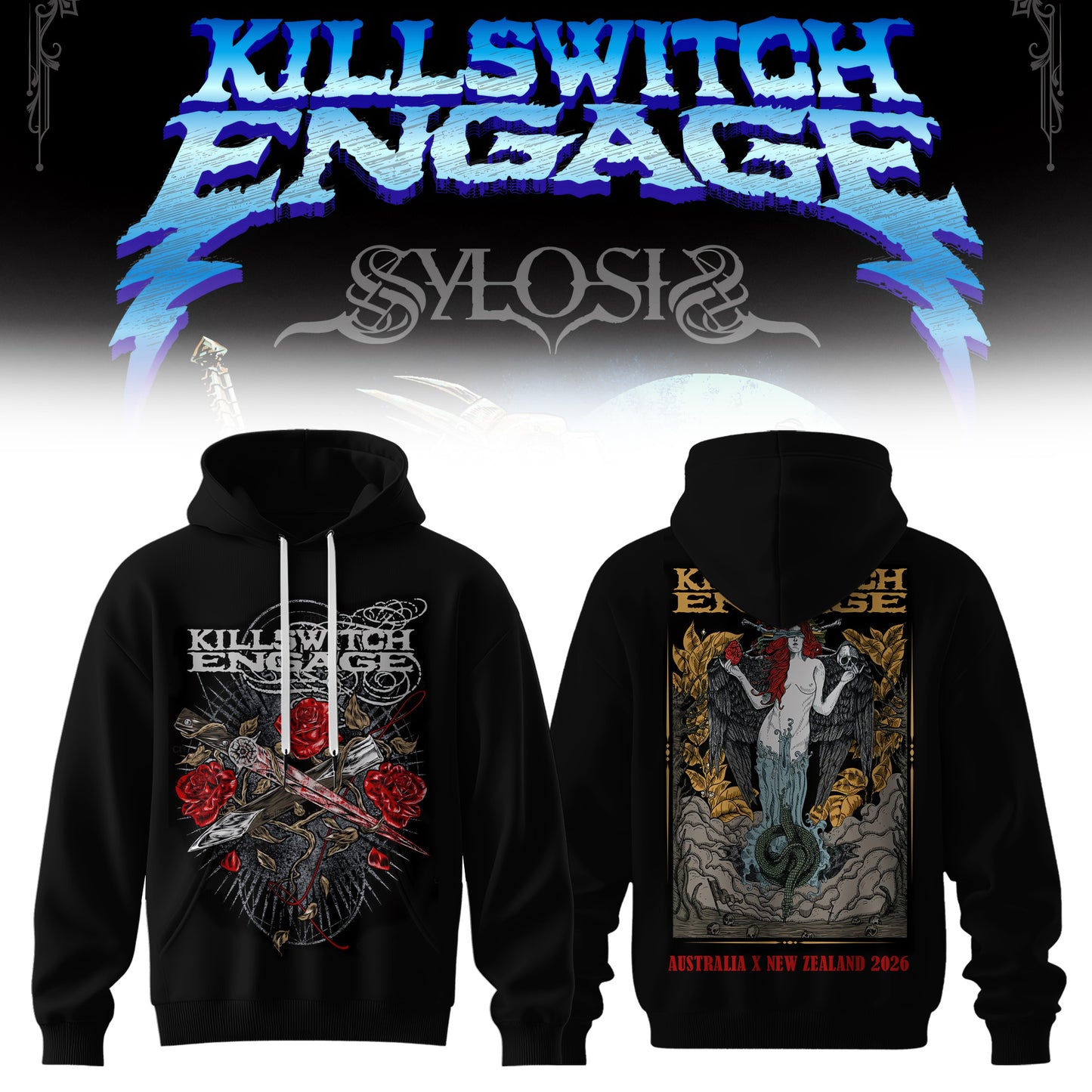 KILLSWITCH ENGAGE AUSTRALIA x NEW ZEALAND HOODIE