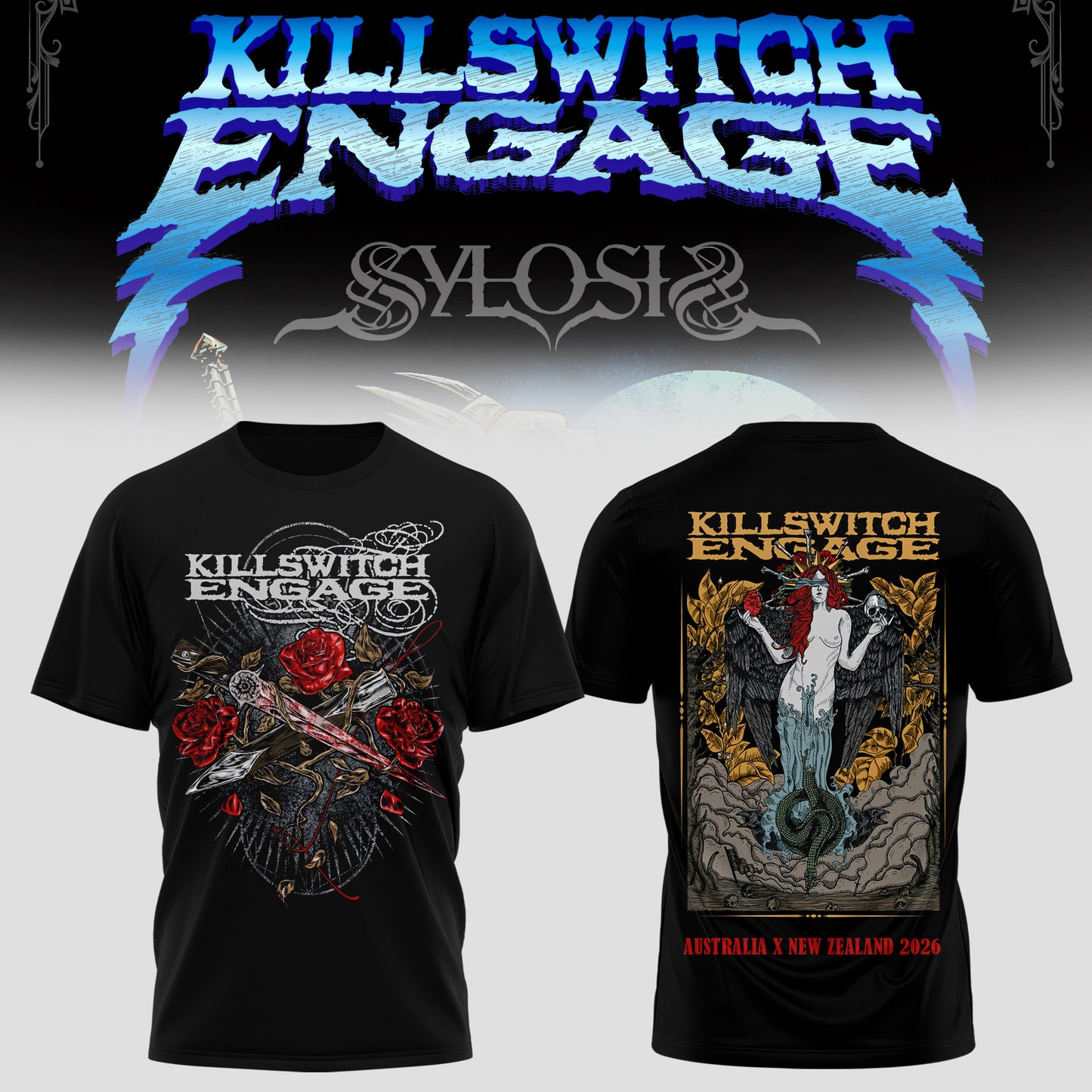 KILLSWITCH ENGAGE AUSTRALIA x NEW ZEALAND TSHIRT