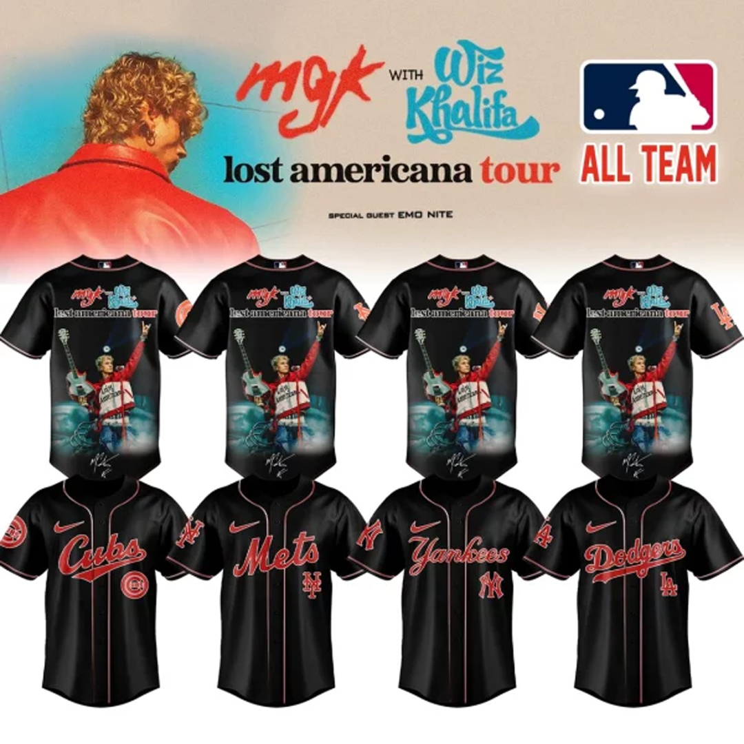 ALL TEAM x MGK Lost Americana Tour 2026 Special Edition Baseball Jersey