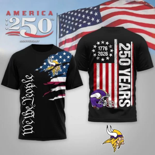 Minnesota Vikings x We The People USA 250th Anniversary Shirt