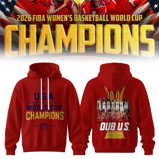 Limited Edition USA Women’s Basketball 2026 FIBA World Cup Champions Hoodie