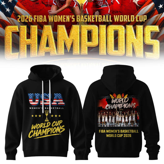 Limited Edition USA Women’s Basketball 2026 FIBA World Cup Champions Hoodie