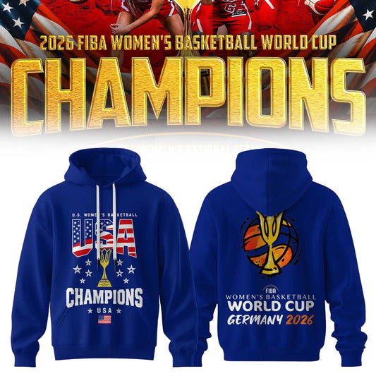 Limited Edition USA Women’s Basketball 2026 FIBA World Cup Champions Hoodie