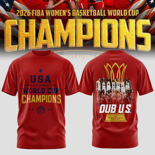 Limited Edition USA Women’s Basketball 2026 FIBA World Cup Champions T-shirt
