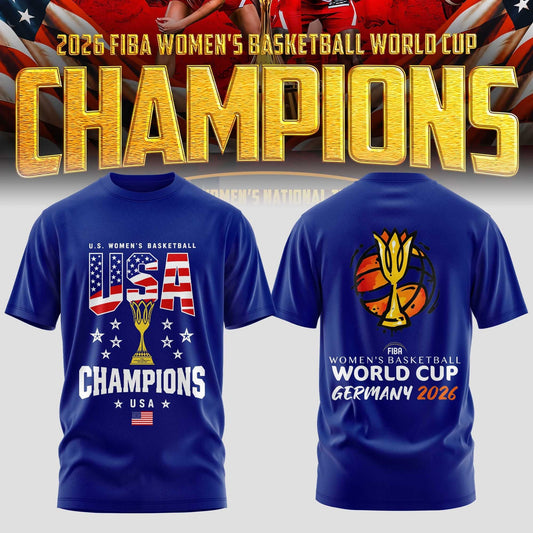 Limited Edition USA Women’s Basketball 2026 FIBA World Cup Champions T-shirt