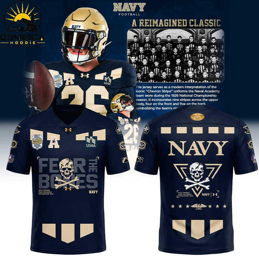 Limited Edition Navy Football 100th Anniversary National Champions Football Jersey