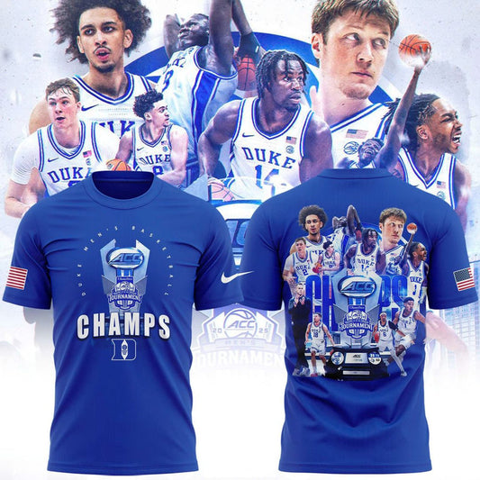 Duke Blue Devils Unisex 2026 ACC Men's Basketball Tournament Champions Locker Room Special T-Shirt