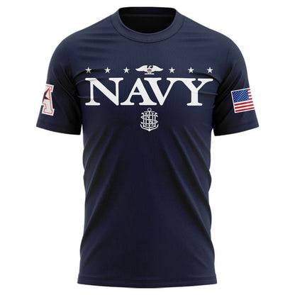 Navy Sideline Collection - Navy Midshipmen T-Shirt 250th Anniversary Uniform