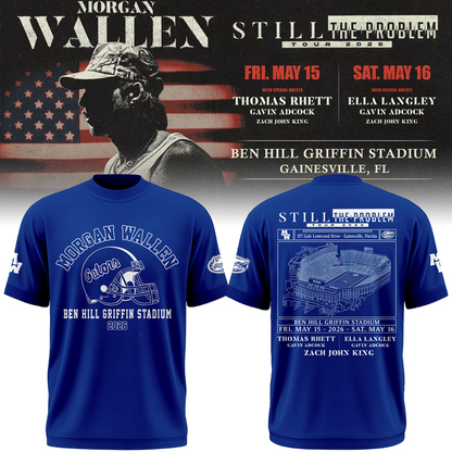 1. Still the Problem Tour "Morgan Wallen x Florida Gators" Tshirt 2026
